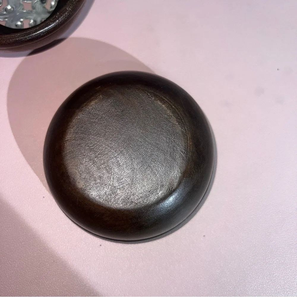 Vintage Lovely‎ Wooden Trinket/ Diffuser Box With Pressed Metal As A Decorative
